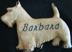 15 Vintage Terrier Dog Pins Scottie Westie Airedale Wire Hair Wood Bakelite Plas