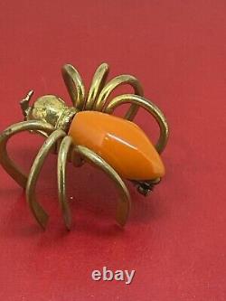 1930s Art Deco Bakelite Spider Pin