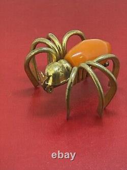 1930s Art Deco Bakelite Spider Pin