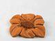 1940s Butterscotch Bakelite Flower Brooch Pin