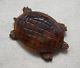 Bakelite Carved Shell and Wooden Carved Body TURTLE PIN / BROOCH Vintage