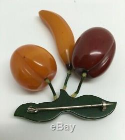 Bakelite Chunky Fruit Pin Vintage Buy It Now