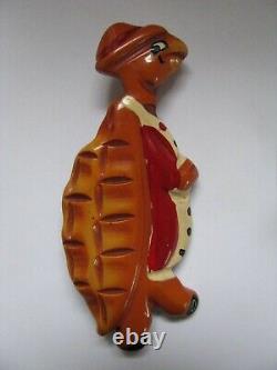 Bakelite Martha Sleeper Whimsical Turtle Pin Brooch 3 Vintage