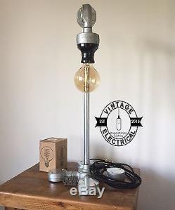 Bakelite Table Lamp Vintage Steampunk Desk Light Cable Uk Plug 3 Pin Bed Side