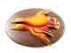 Charming Vintage Butterscotch Overdyed Bakelite Wood Double Duck Pin