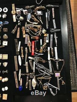Cufflinks & Tie Clips/pins Huge Lot Vintage Retro Hickok, Ansen, Swank, Krementz