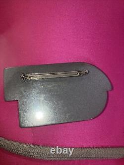 Guilemette L'hoir Paris Vintage pin Art brooch deco Designer French Silver