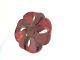 Large Vintage Deep Carved Bakelite Flower Brooch Pin C-clasp Tested