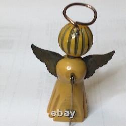 Martha Sleeper Bakelite Angel Pin Rare To Find (c982)