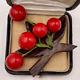 Old Vntg Cherry Cluster Brooch Beautiful Red Bakelite Carved Wood Pre-wwii Rare