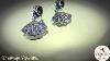 Onyx Marcasite Vintage Jewelry Sterling Silver Dangle Earrings