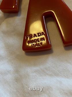 Prada Bakelite Pin Red Sailor Gumby Spring 2005 Brooch