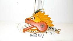RARE Vintage Bakelite Brooch Pin Abstract Head Aztec God Unusual One of A Kind
