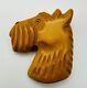 Rare Art Deco Bakelite Scottie Dog Head Brooch Scotties Butterscotch Pin