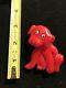 Rare Vintage Bakelite Pin Red Dog With Moving Head
