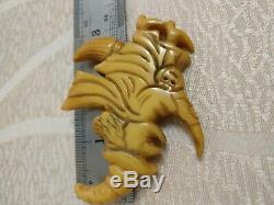 Rare vintage bakelite witch pin brooch for Halloween