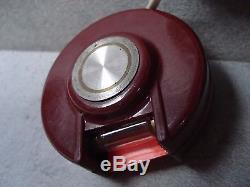 SECURITY LIGHT BAKELITE MAGNET FOR VINTAGE CAR DESIGN MADE ITALY MAGLUX PIN 50s