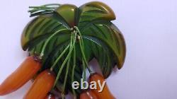 VTG Bakelite Banana Dangle Leaf Brooch Pin