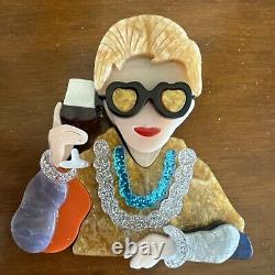 VintageFRENCH Bakelite IRIS APFEL Brooch