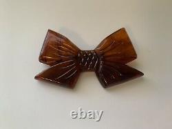 Vintage 1900s Bakelite Bow Pin