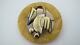 Vintage 1930's Butterscotch Bakelite Modernist Pelican Bird Brooch Pin