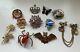 Vintage 1940s pin brooch lot red bakelite spider, pansy, chatelaine, bat as is