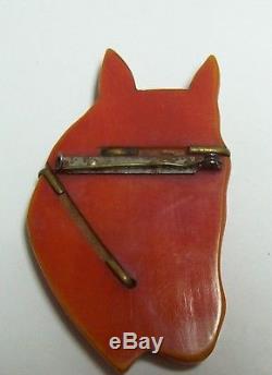 Vintage BAKELITE HORSE Pin Brooch