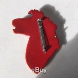 Vintage Bakelite 1940's all Authentic Horse Pin Brooch