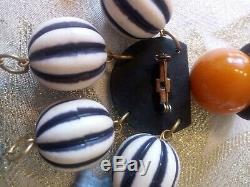 Vintage Bakelite 40s Art Deco Articulated French man Brooch Pin Celluloid DANGLE