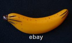 Vintage Bakelite Banana Brooch Pin Darling! Rare
