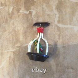 Vintage Bakelite Bird Cage With Parrot Inside Brooch, Pin