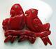 Vintage Bakelite Birds Brooch