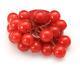 Vintage Bakelite Bright Red Dangling Cherries on Large Round Circle Brooch Pin