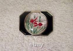 Vintage Bakelite Goldfish Bowl Brooch Art Deco Jelly Belly Fishbowl MCM Superb