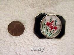 Vintage Bakelite Goldfish Bowl Brooch Art Deco Jelly Belly Fishbowl MCM Superb