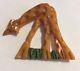 Vintage Bakelite Hand Painted Articulated Swing Neck Giraffe Pin Brooch 1930's