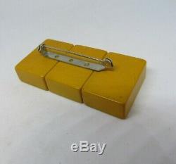 Vintage Bakelite Majong Tile Brooch Pin 567 Midcentury Modern MCM 50s 60s