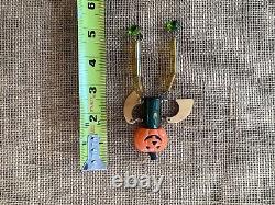 Vintage Bakelite Pumpkin Man Pin