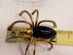 Vintage Bakelite Spider Brooch Pin Figural