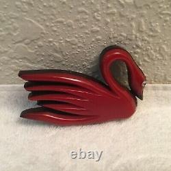 Vintage Bakelite Swan Pin. Very Rare