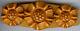 Vintage Carved Butterscotch Bakelite Dimensional Flowers Bar Pin Brooch