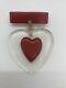 Vintage Cherry Red Heart Sweetheart Bakelite Pin Brooch 1930s 1940s