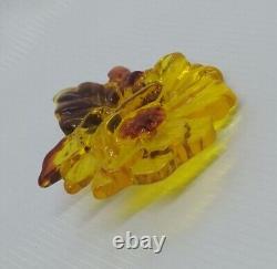 Vintage Japan Large Brooch Pins Bakelite Handmade Natural Jewelry Women's Beauti