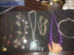 Vintage Jewelry Lot Over 650 Pieces include Gold Plate, Sterling Silver