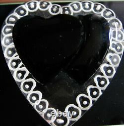 Vintage Lucite & Black Bakelite Hearts Pin For Valentine's Day & Forever