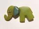 Vintage Martha Sleeper Movable Bakelite Green Elephant Pin