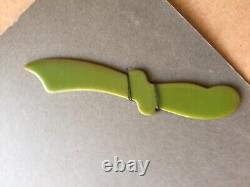 Vintage bakelite pin catalin scotty dog sword anchor brooch art deco dime store