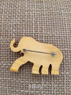 Vintage martha sleeper BAKELITE pin circus elephant. Extremely RARE