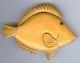 Wonderful 1930's Vintage Large Butterscotch Bakelite Carved Fish Pin Brooch